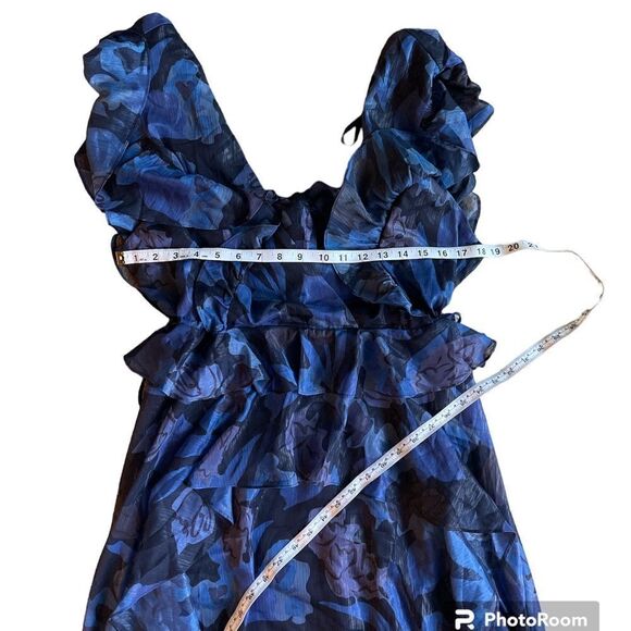 TED BAKER Vertey Pinafore Ruffle Dress Size 5/US 12 - Picture 9 of 11